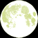 2019年9月13日の十五夜の月の形
